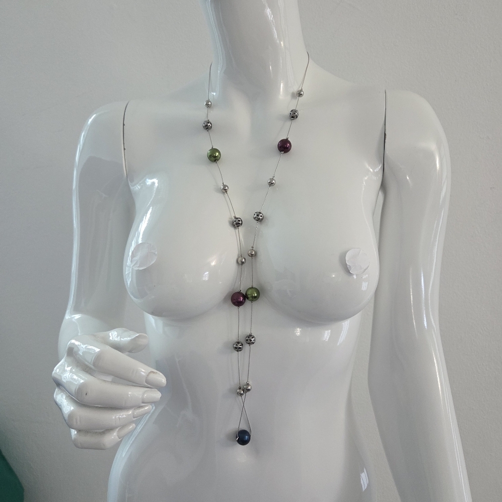 Paparazzi Multicolor Beaded Necklace and Earring Set - Picture 2 of 10